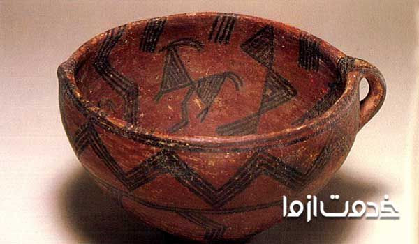 نمونه ای از تاثیر شاپان کاری سفال بر ظروف سفالی